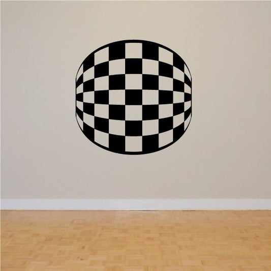 Image of Checkered Pattern Wall Decal - Vinyl Decal - Car Decal - CF8019