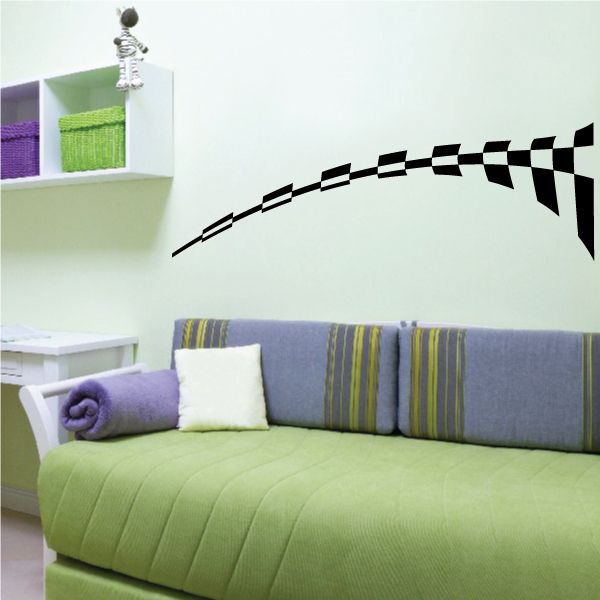 Image of Checkered Pattern Wall Decal - Vinyl Decal - Car Decal - CF8026