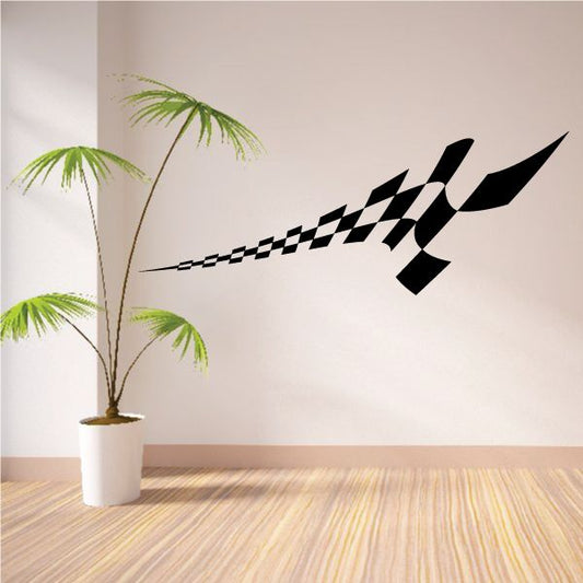 Image of Checkered Sides Wall Decal - Vinyl Decal - Car Decal - CF12005