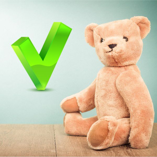 Green checkmark vinyl wall decal