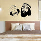 Cheech and Chong decal with two black-and-white stylized faces