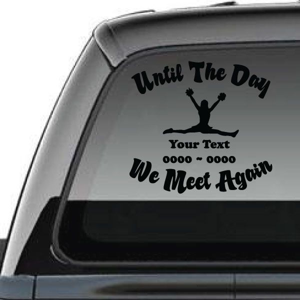 Image of Cheerleading Custom In Loving Memory Decal