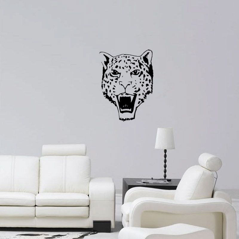 Image of Cheetah Roaring Head Decal