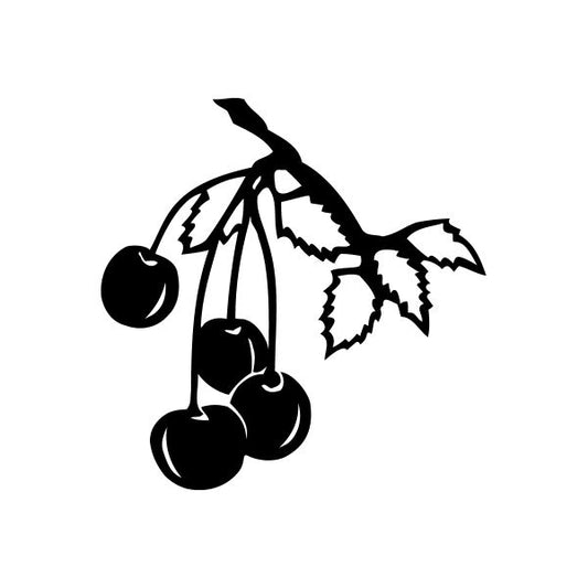 Image of Cherries on branch Decal