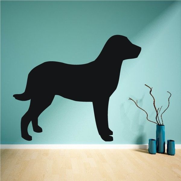 Black Chesapeake Bay retriever puppy decal silhouette