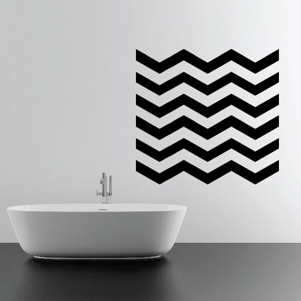 Image of Chevron Wall Pattern Wall Decal - Vinyl Decal - Car Decal - Mvd002