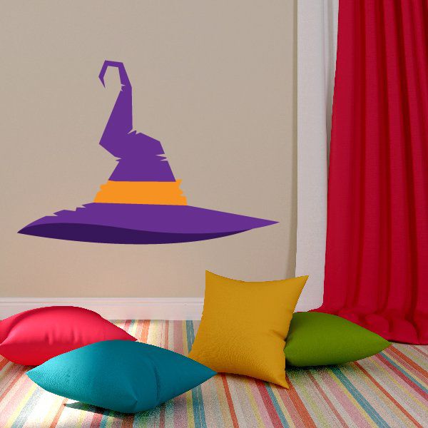 Image of Chic Halloween Witch Hat Sticker