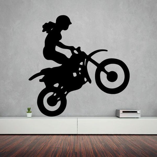 Image of Chick Dirt Biker Decal