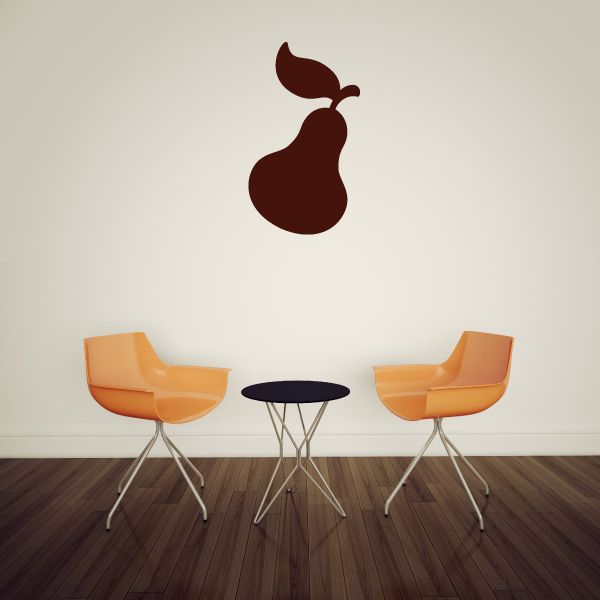 Chinese pear-shaped wall decal with a stylized silhouette
