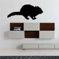 Chipmunk silhouette decal, black