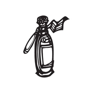 Chocolate syrup decal: black character holding a book and lantern