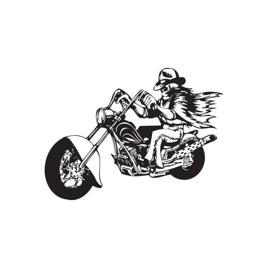 Image of Chopper Wall Decal - Vinyl Decal - Car Decal - DC 018