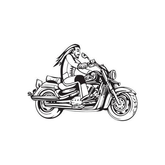 Image of Chopper Wall Decal - Vinyl Decal - Car Decal - DC 021