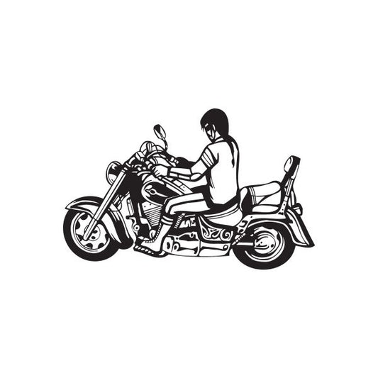 Image of Chopper Wall Decal - Vinyl Decal - Car Decal - DC 032