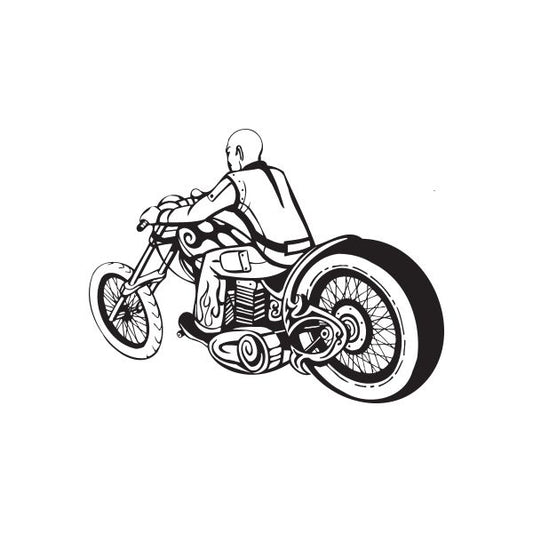 Image of Chopper Wall Decal - Vinyl Decal - Car Decal - DC 034