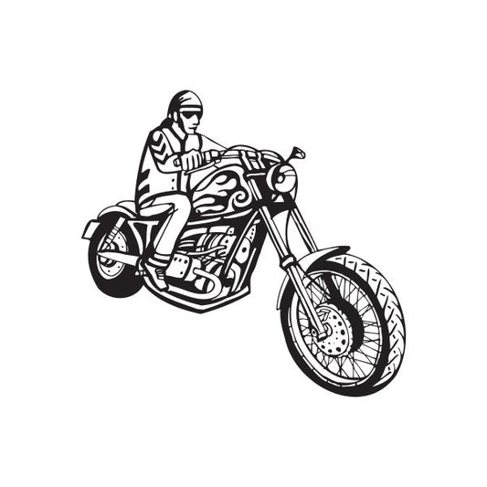 Image of Chopper Wall Decal - Vinyl Decal - Car Decal - DC 035