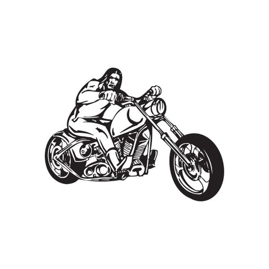 Image of Chopper Wall Decal - Vinyl Decal - Car Decal - DC 043