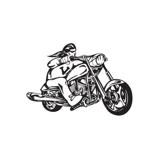 Image of Chopper Wall Decal - Vinyl Decal - Car Decal - DC 047