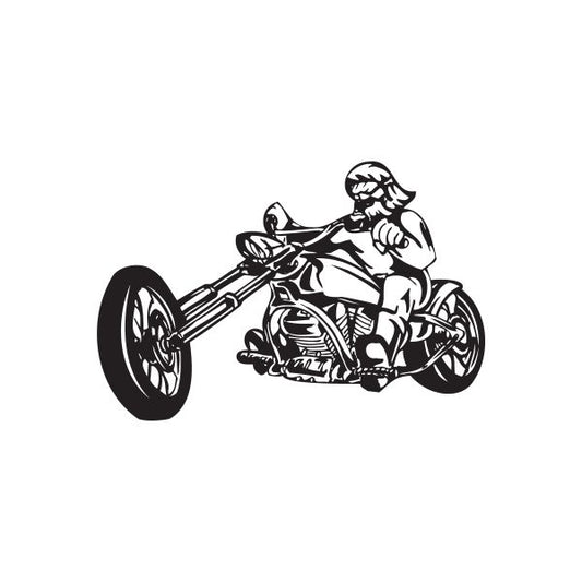 Image of Chopper Wall Decal - Vinyl Decal - Car Decal - DC 050