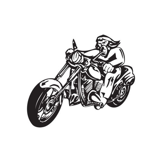 Image of Chopper Wall Decal - Vinyl Decal - Car Decal - DC 053