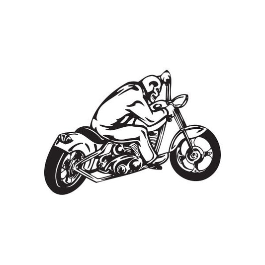 Image of Chopper Wall Decal - Vinyl Decal - Car Decal - DC 065