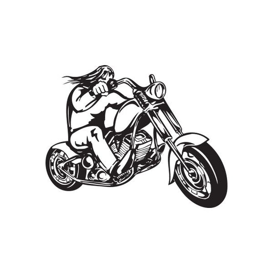 Image of Chopper Wall Decal - Vinyl Decal - Car Decal - DC 071