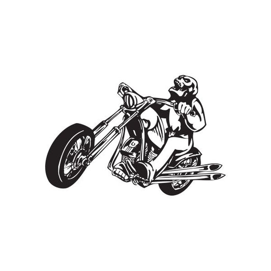 Image of Chopper Wall Decal - Vinyl Decal - Car Decal - DC 078