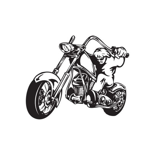 Image of Chopper Wall Decal - Vinyl Decal - Car Decal - DC 084