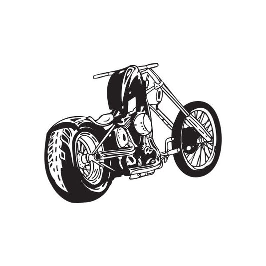 Image of Chopper Wall Decal - Vinyl Decal - Car Decal - DC 105