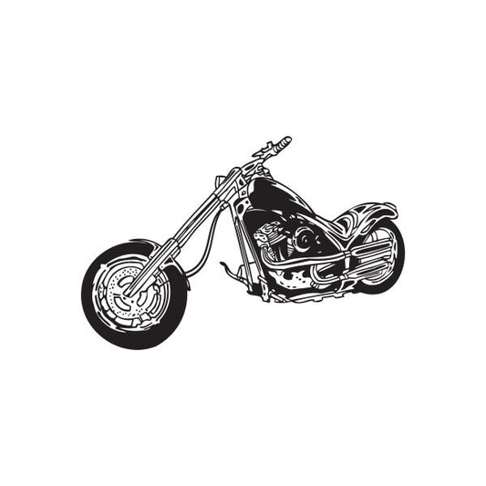 Image of Chopper Wall Decal - Vinyl Decal - Car Decal - DC 106