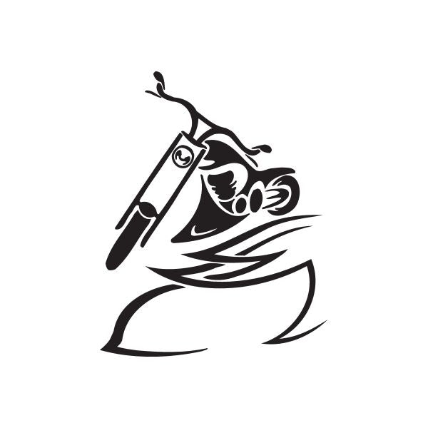 Vinyl wall decal: black cartoon character with hat and sword, dynamic pose