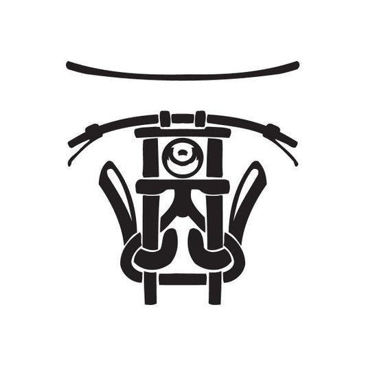 Image of Chopper Wall Decal - Vinyl Decal - Car Decal - DC 188