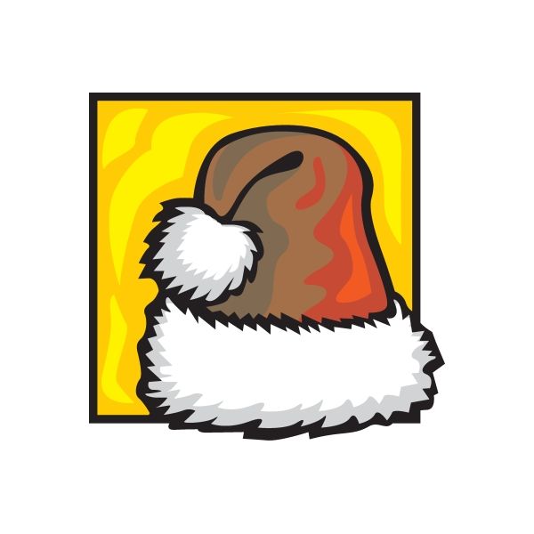 Image of Christmas Classic Santa Hat Sticker