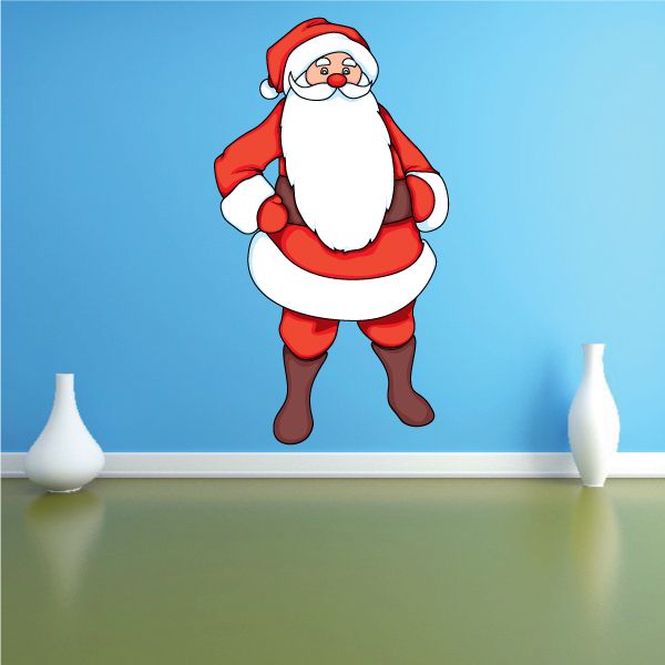 Image of Christmas Confident Santa Sticker