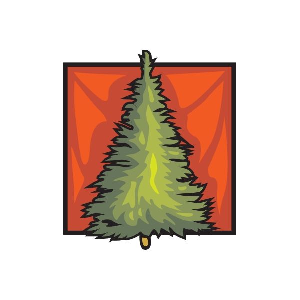 Image of Christmas Decoration Tree Sticker