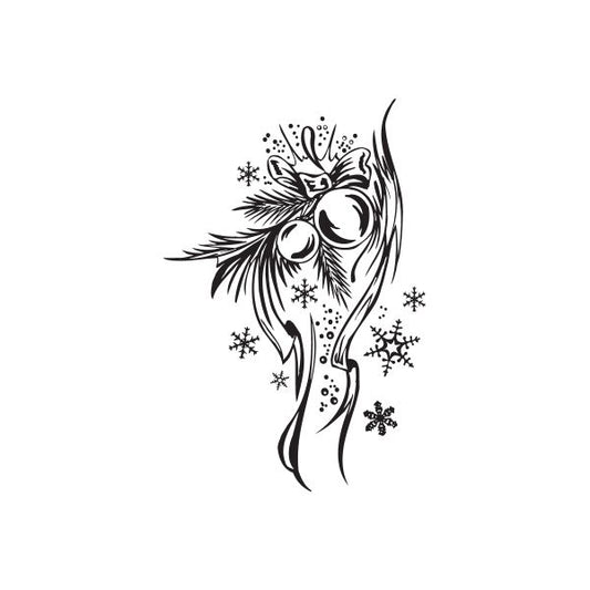 Image of Christmas Decorations Angelic Ornaments Decal