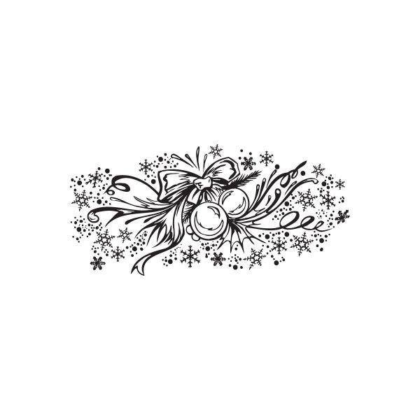 Image of Christmas Decorations Gorgeous Ornament Intricate Decal