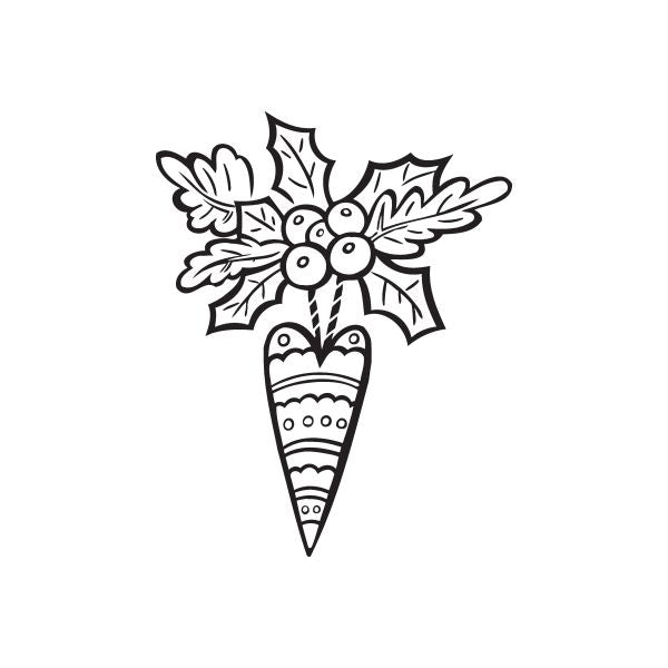 Image of Christmas Decorations Hanging Ornament Decal