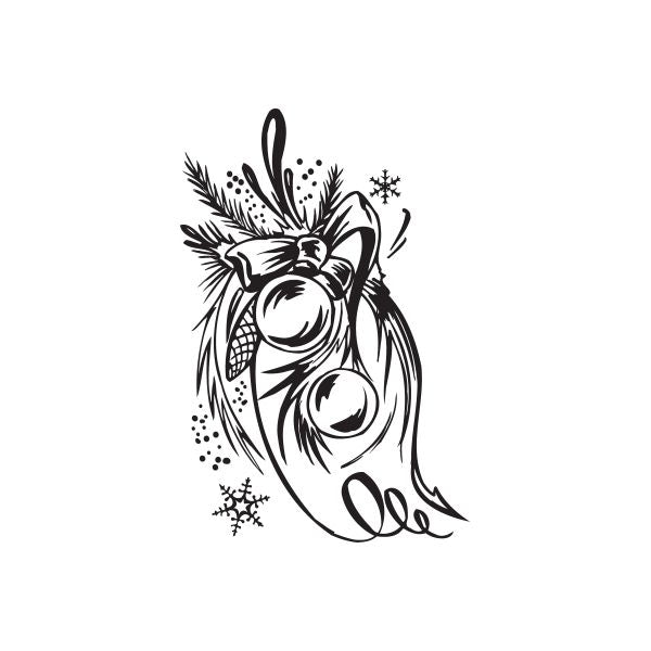 Image of Christmas Decorations Jolly Ornament Decal