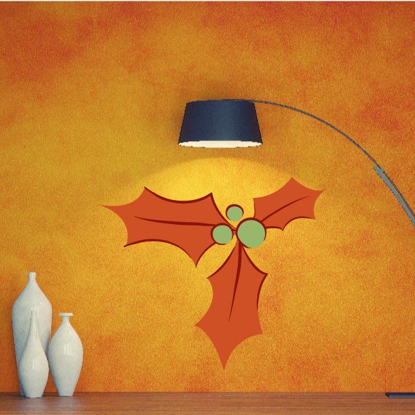 Image of Christmas Mistletoe Decorations Wall Decal - Vinyl Sticker - Car Sticker - IDCOLOR037