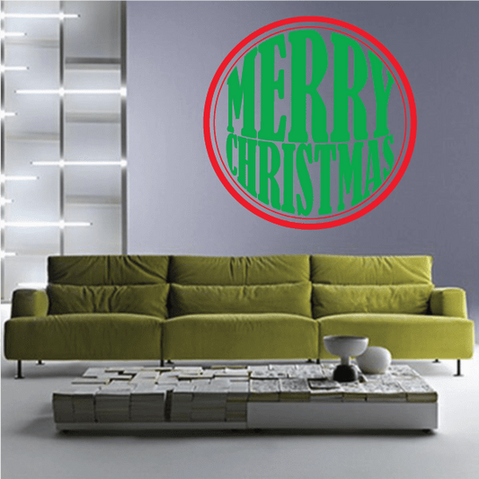 Image of Christmas Ornament Text Decal