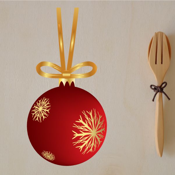 Image of Christmas Ornament Wall Decal - Vinyl Sticker - Car Sticker - IDCOLOR025