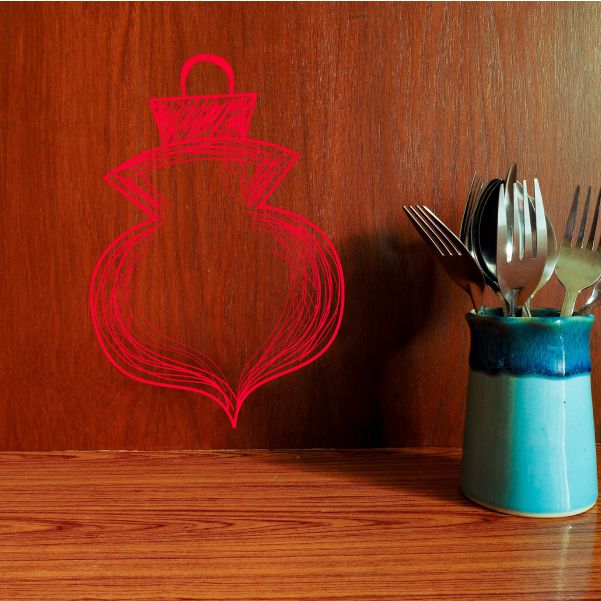 Image of Christmas Ornament Wall Decal - Vinyl Sticker - Car Sticker - IDCOLOR035