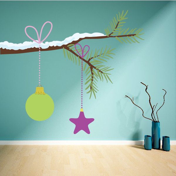 Image of Christmas Ornament Wall Decal - Vinyl Sticker - Car Sticker - IDCOLOR062