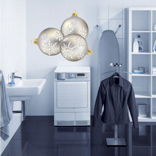 Image of Christmas Ornaments Wall Decal - Vinyl Sticker - Car Sticker - IDCOLOR023