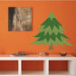 Christmas pine tree wall sticker with layered green tree design