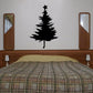 Pine tree wall decal with star topper silhouette