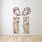 Multicolor star and swirl themed sticker set with festive holiday accents