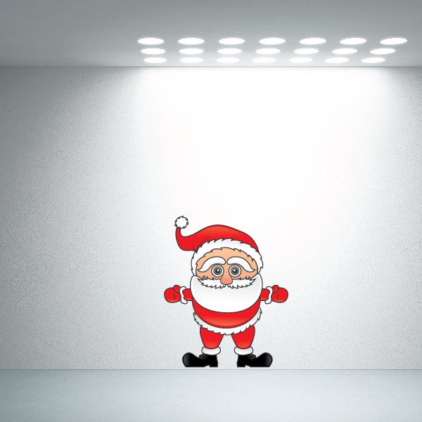 Image of Christmas Santa Hugging Pose Sticker