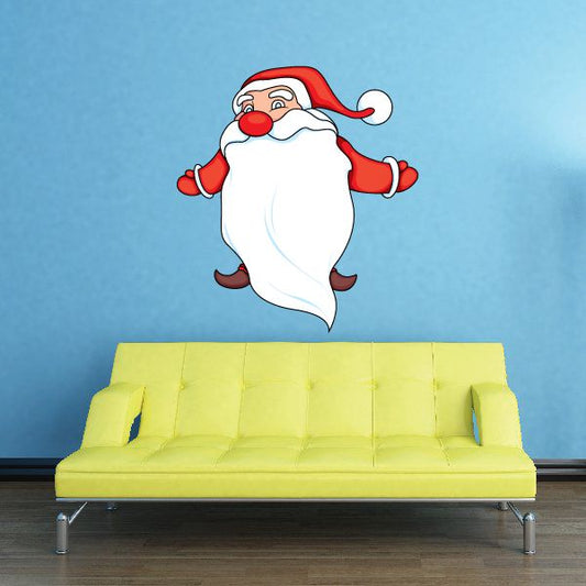 Image of Christmas Santa Long Beard Sticker